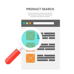 搜索产品网站设计平面图片